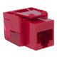 CAT6 RJ45 Keystone Jack for EZ® Style - Red, Single IC1078L6RD CAT6 RJ45 Keystone Jack for EZ® Style - Red, Single IC1078L6RD